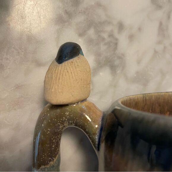 Pair of Pottery Handmade Bird Mugs - Picture 4 of 6